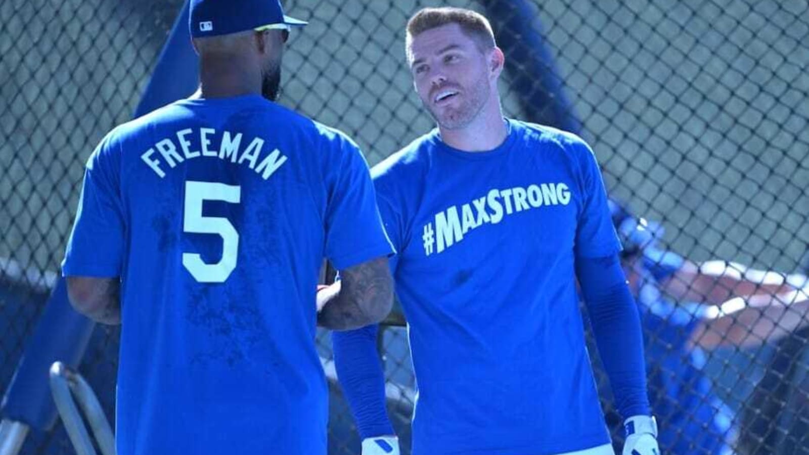 Freddie Freeman Overwhelmed By ‘#MaxStrong’ Shirts & Dodgers Support