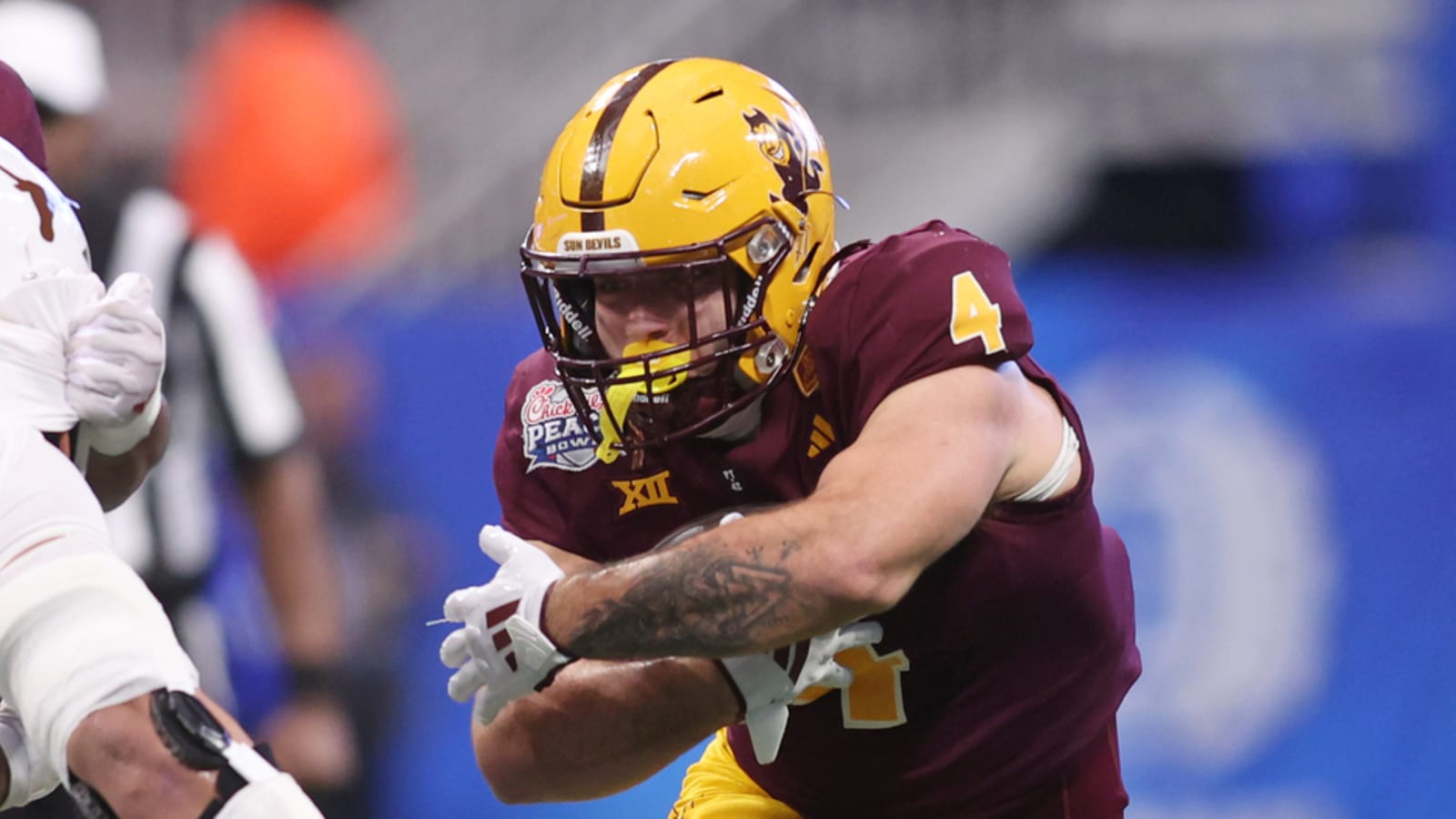 Watch: ASU RB Cameron Skattebo loses composure against Texas