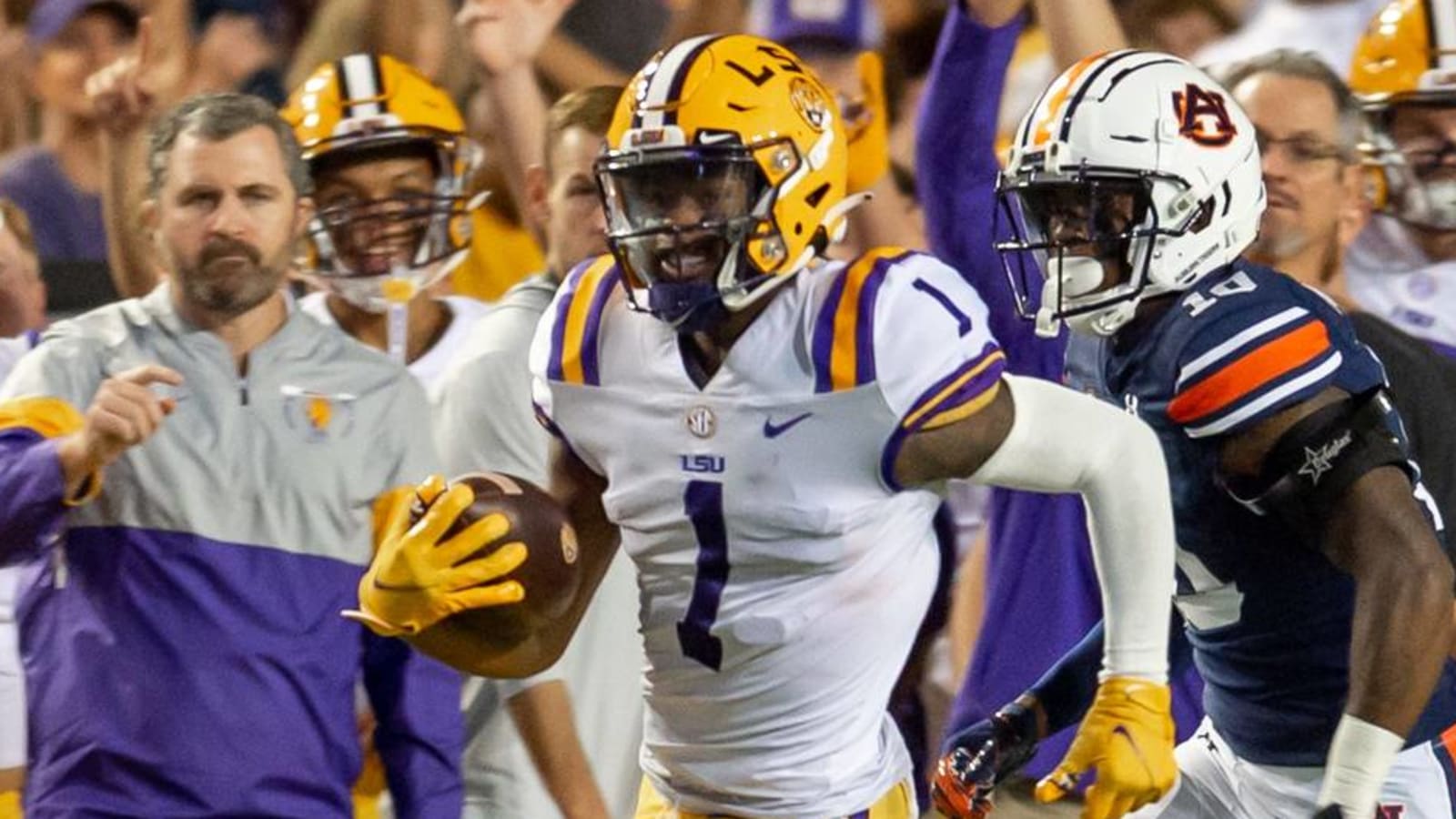 LSU WR Kayshon Boutte out with season-ending leg injury