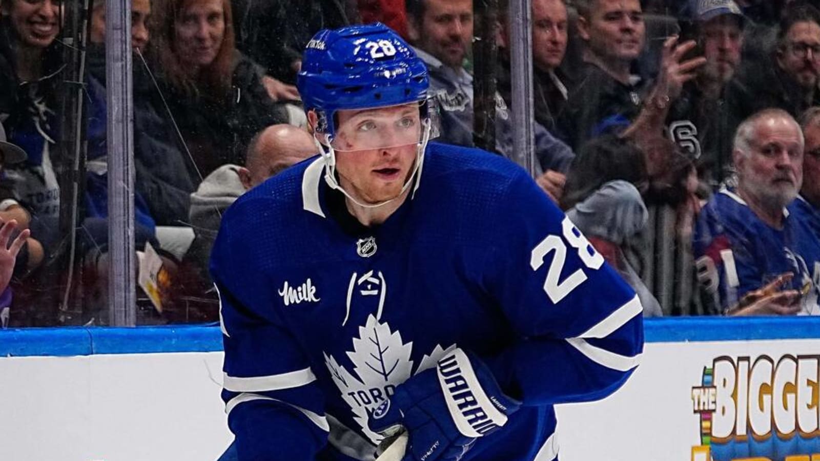 Maple Leafs forward Sam Lafferty fined for cross-checking Ross Colton