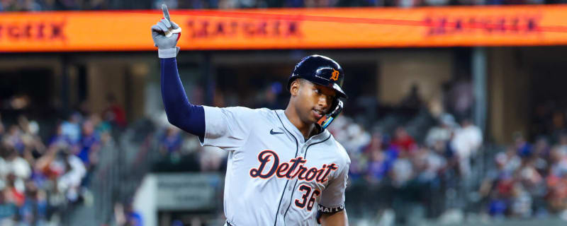Watch: Tigers rookie's first major league hit is a home run