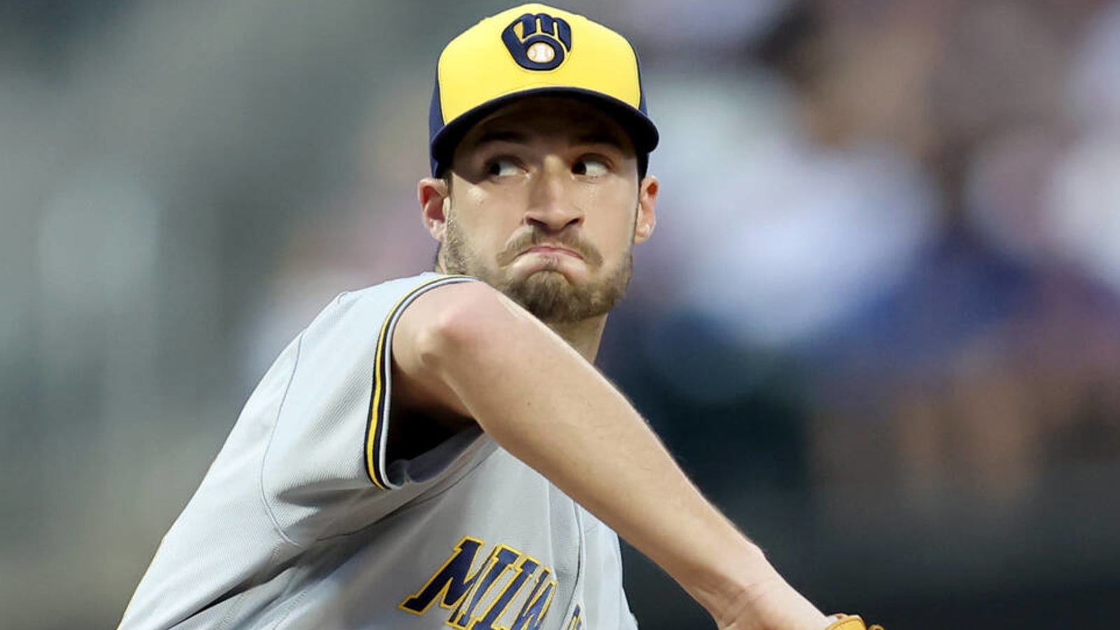 Brewers starting pitcher Aaron Ashby removed from Thursday night's