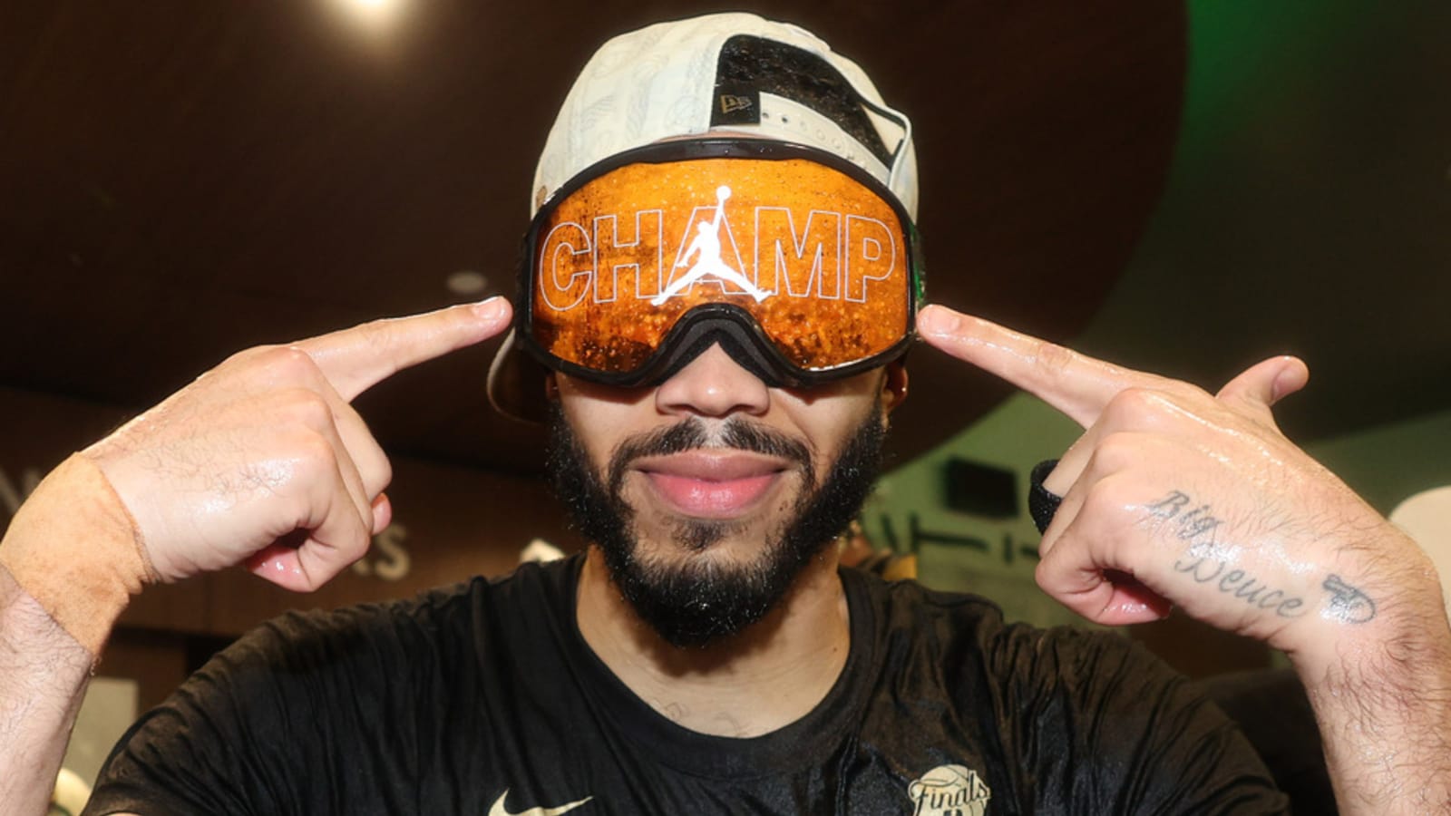 Jayson Tatum's five-word message to critics after winning title