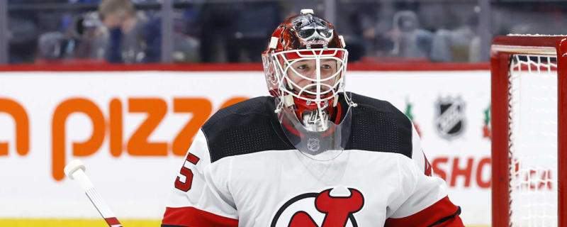 LA Kings Goaltender Jonathan Bernier wearing a Dodgers Hockey