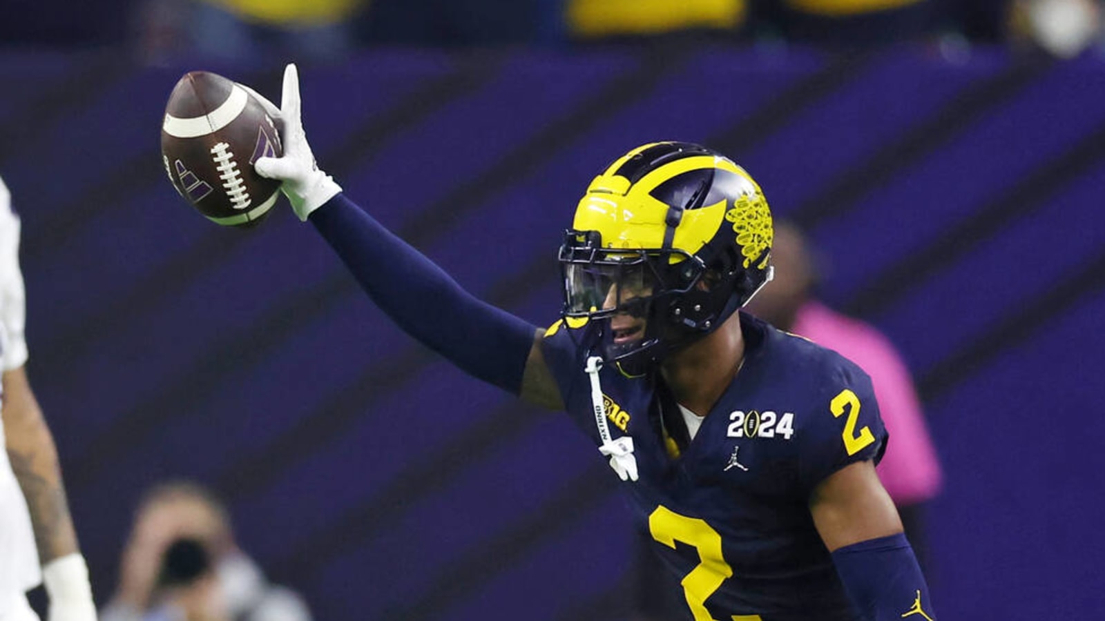 Watch: Michigan CB Will Johnson shifts CFP momentum with massive interception