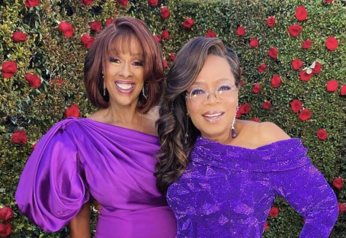 Gayle King and Oprah Winfrey