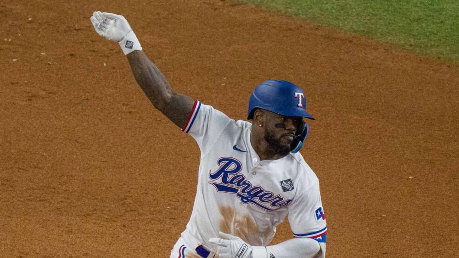 Watch: Rangers slugger hits record-breaking walk-off HR in Game 1 of World Series