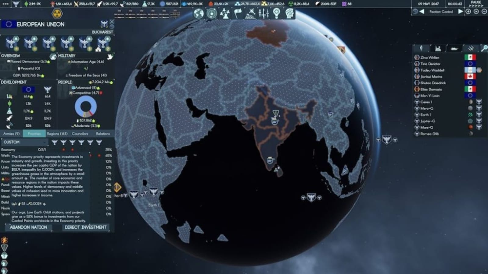 Terra Invicta’s 1 Massive challenging Update: Adding Exofighters