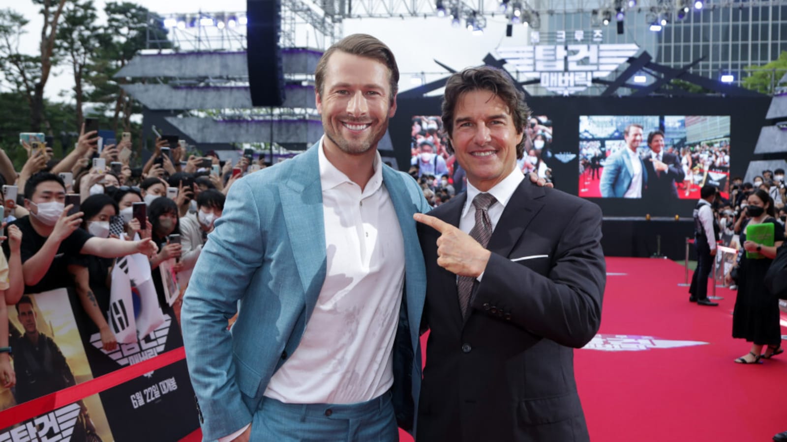 Glen Powell denies he&#39;s replacing Tom Cruise in &#39;death trap&#39; Mission Impossible
