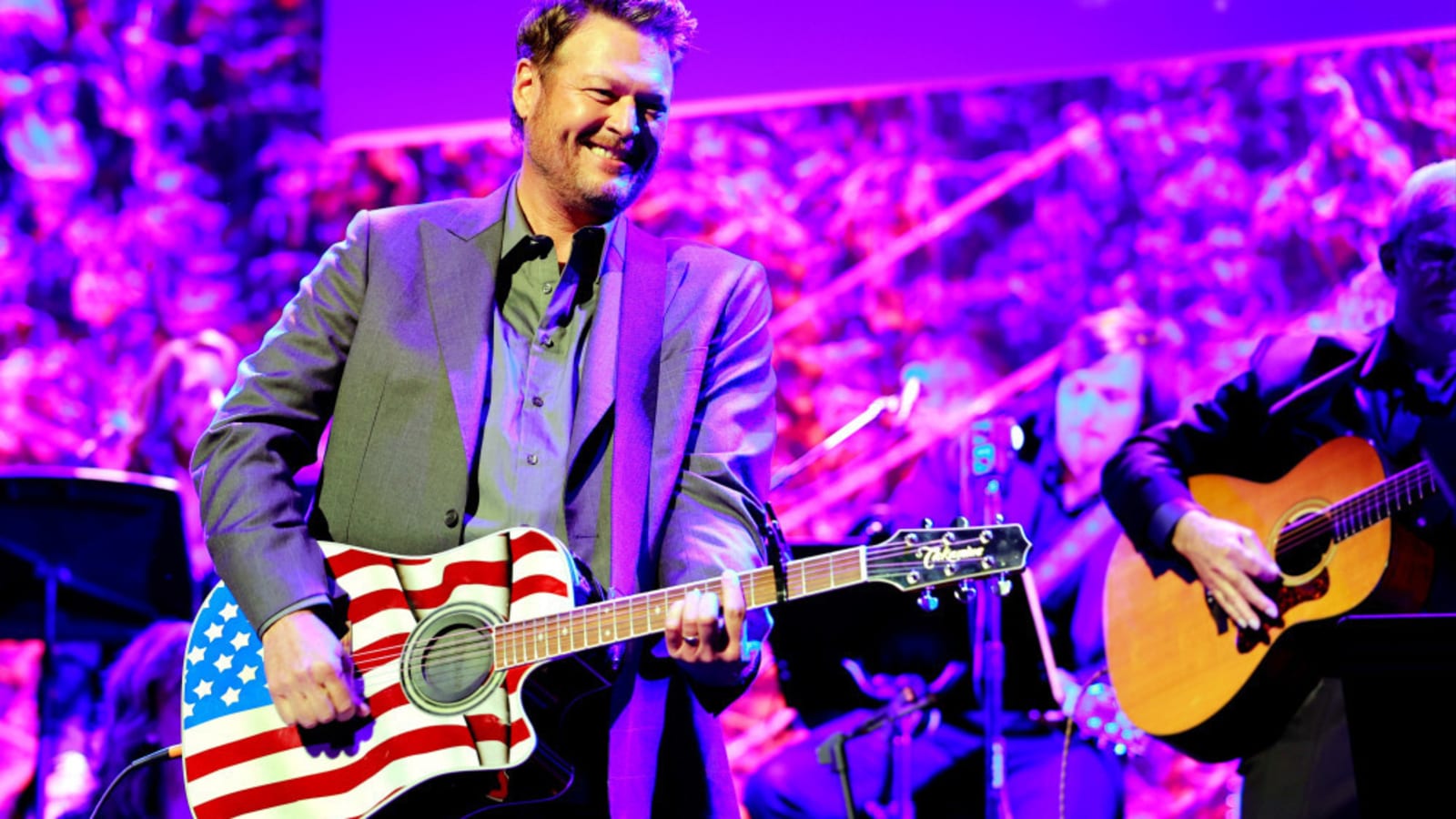 Blake Shelton loves seeing his stepsons performing music