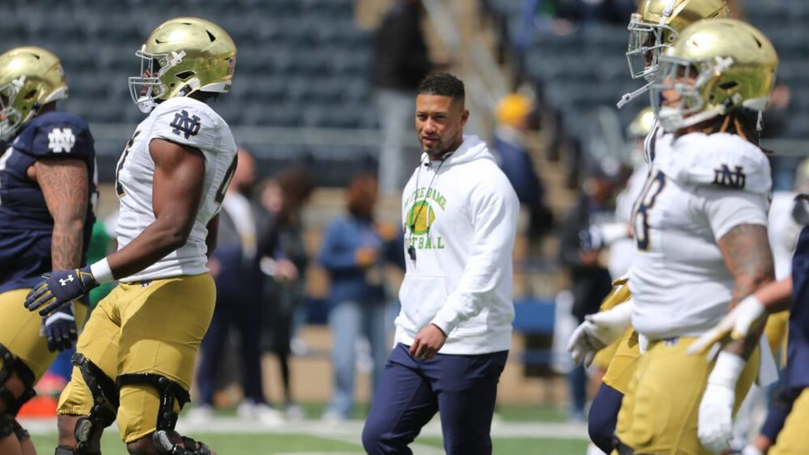 CJ Carr Absolutely Shines In Notre Dame&#39;s Blue & Gold Game