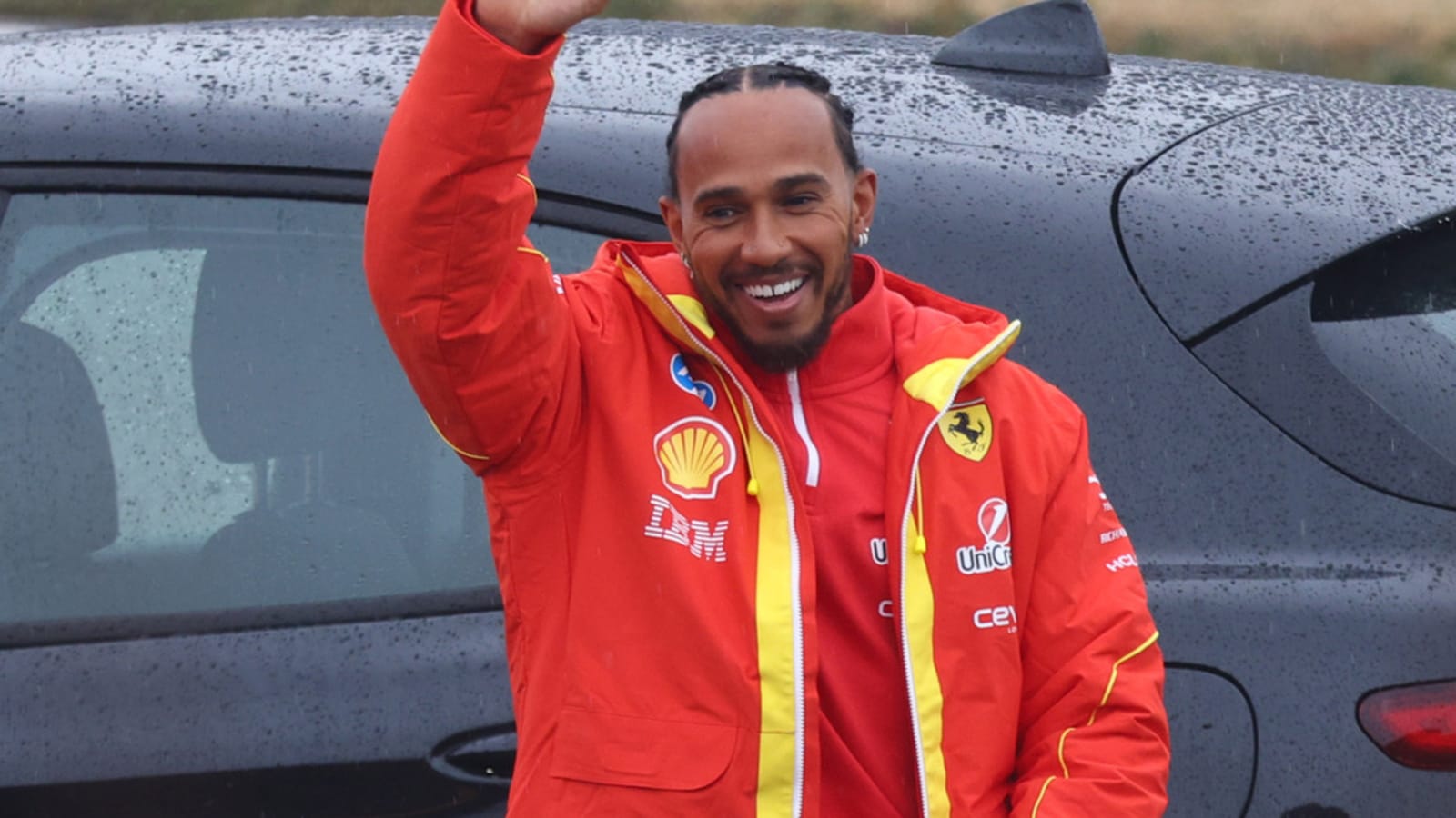 Lewis Hamilton left with ‘biggest smile on his face’ after first Ferrari F1 outing