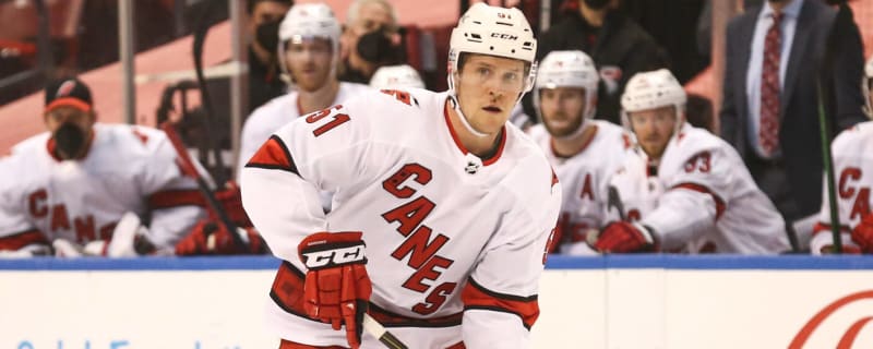 Carolina Hurricanes Ethan Bear training camp - Canes Country