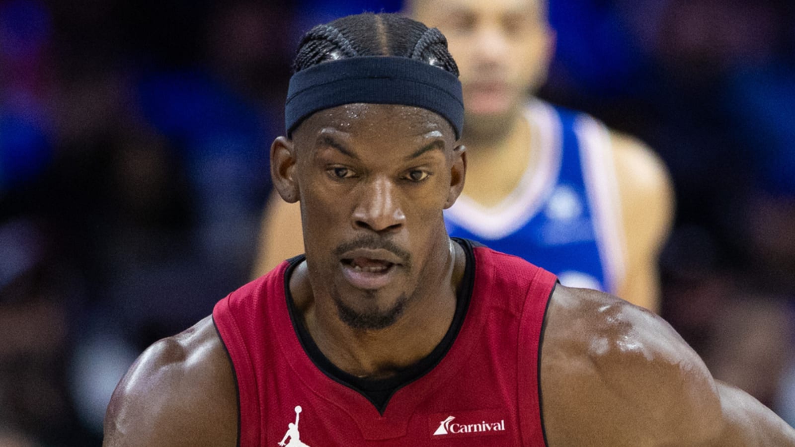 Jimmy Butler has his hair ready for games