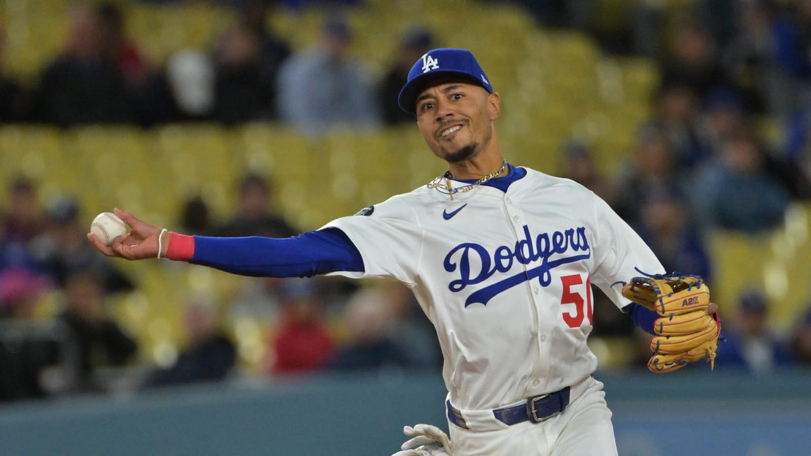 Watch: Mookie Betts produces the worst throw of season so far