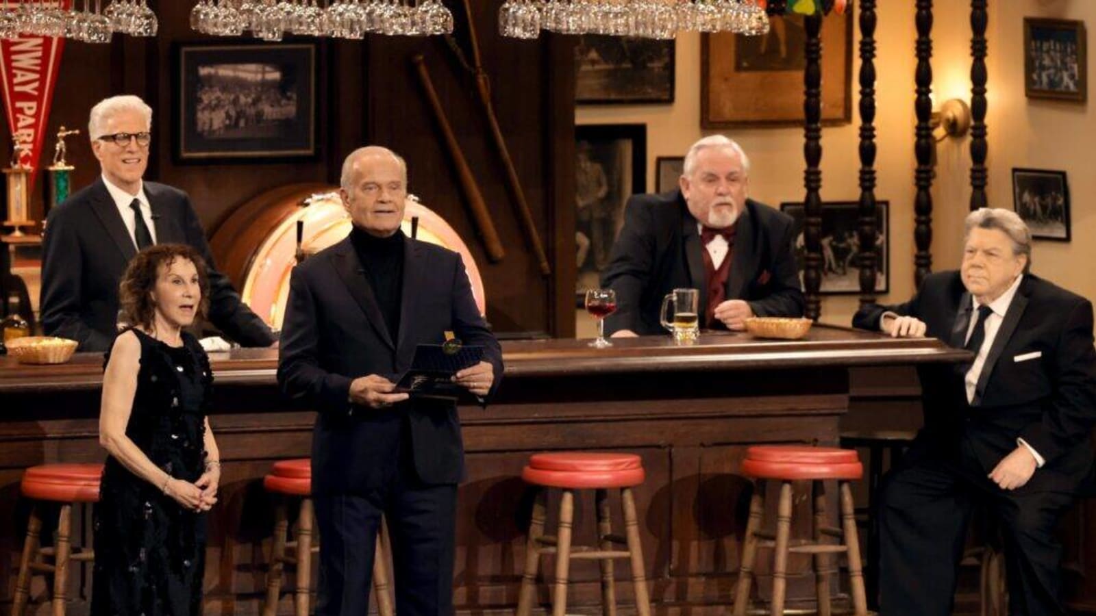 Emmys: ‘Cheers’ Reunion Brings Ted Danson, Kelsey Grammer & Others Back to TV’s Most Iconic Bar