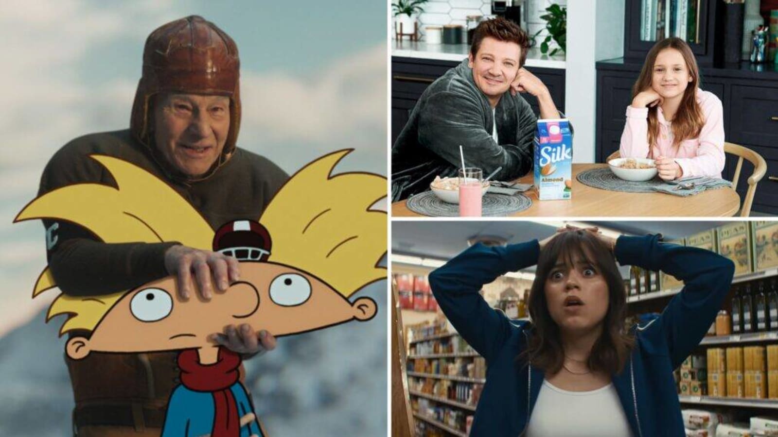 Super Bowl 2024: Jeremy Renner Dances for Silk, Patrick Stewart Throws Arnold & More Must-See Ads (Video)