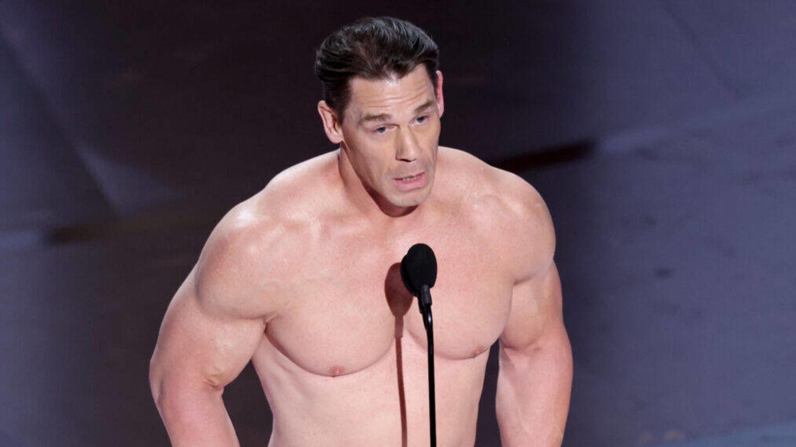 Naked John Cena Takes The Oscars Stage To Present Best Costume Design Yardbarker