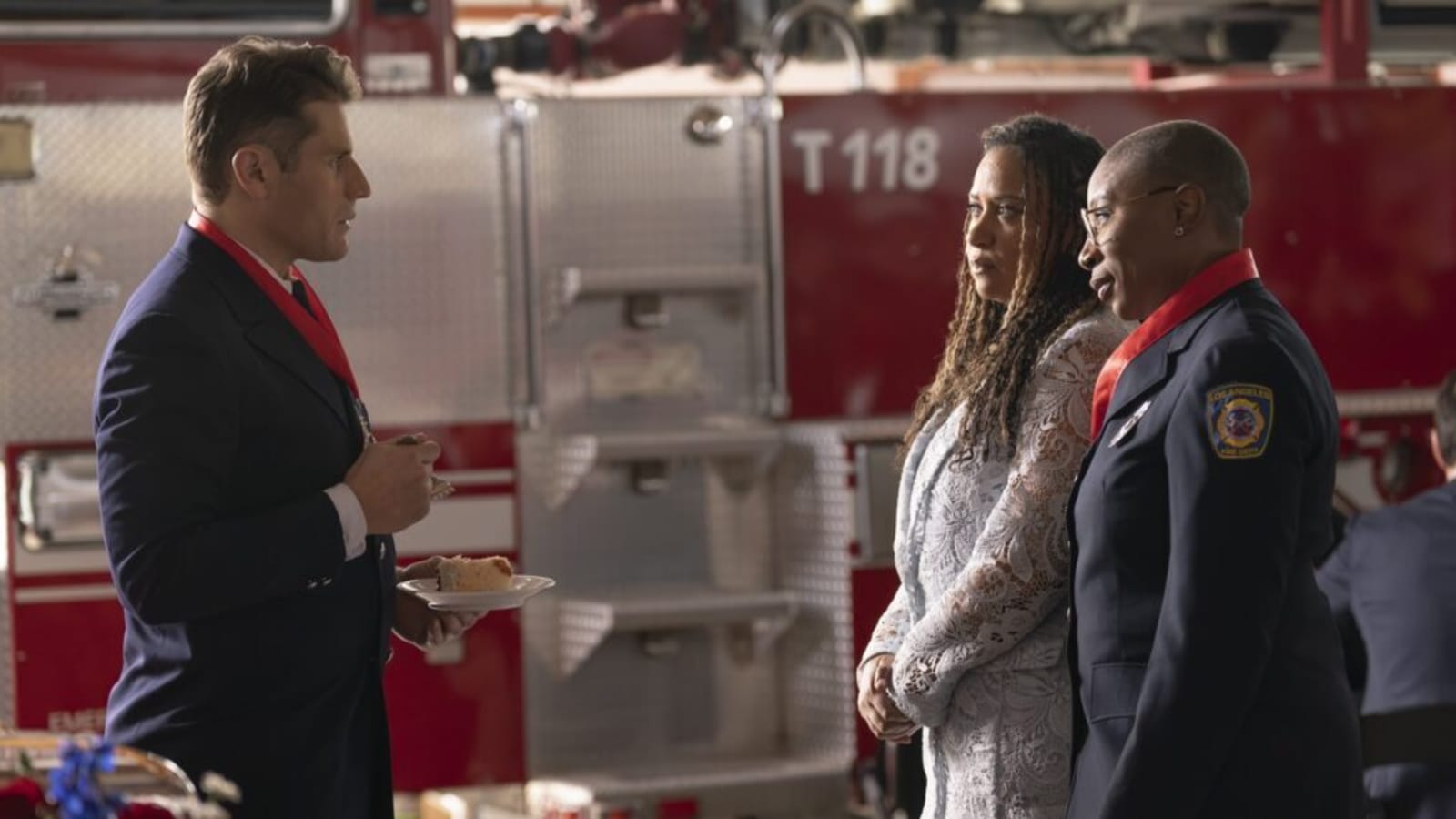 ‘9-1-1’ Deleted Scene: Hen & Karen Question Tommy About Relationship With Buck (Video)