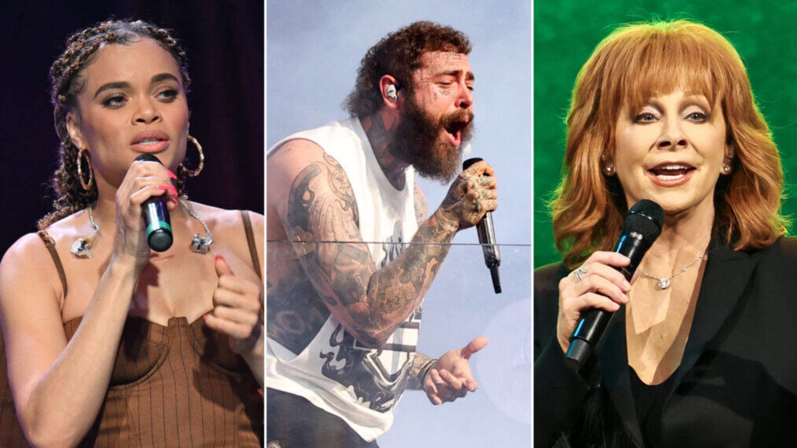 ‘Super Bowl’: Reba McEntire, Post Malone & Andra Day Announced as Pre-Game Performers