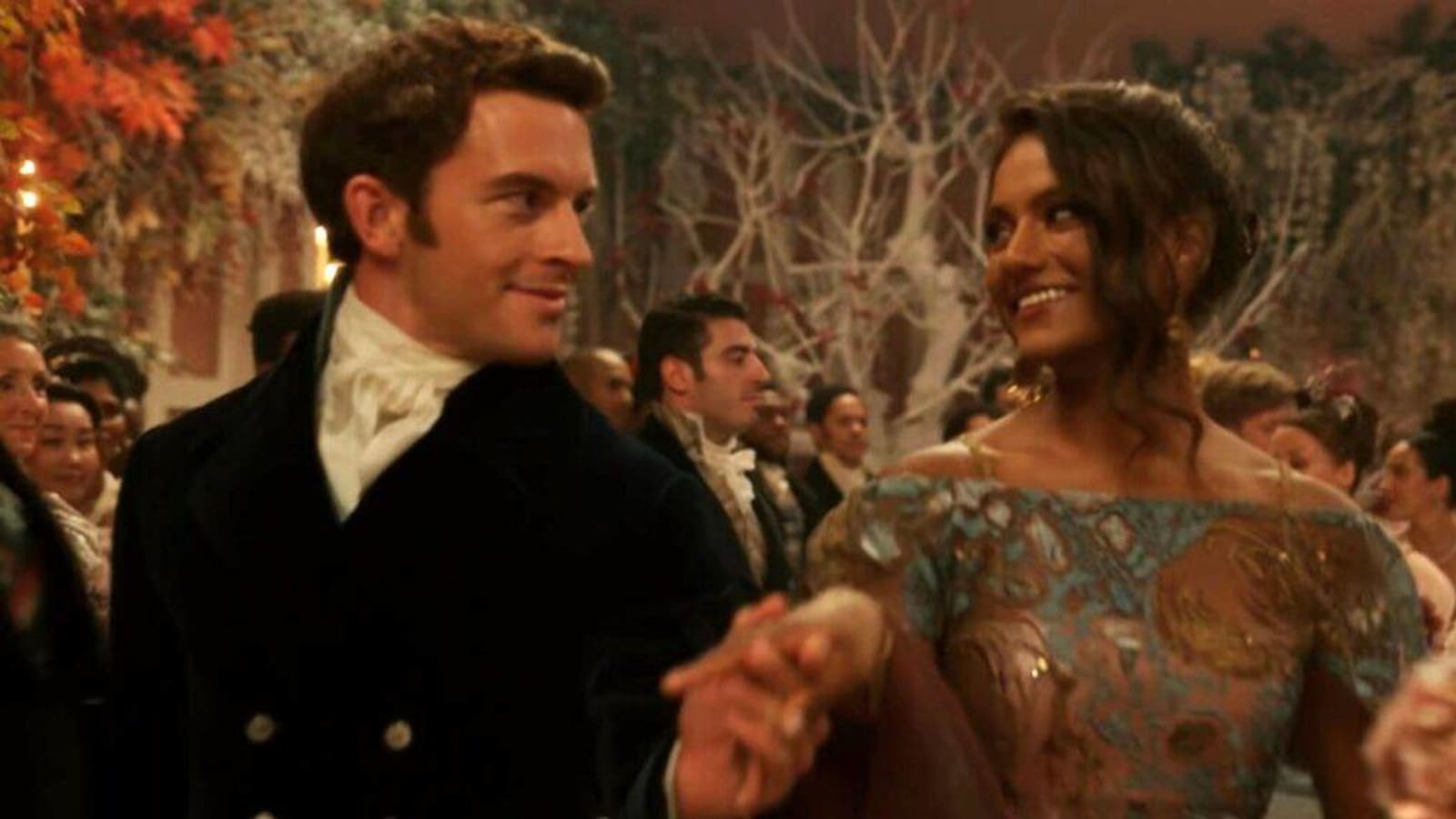 ‘Bridgerton’: Anthony & Kate Share a Kiss on the Dance Floor in Season 3 First Look (Video)