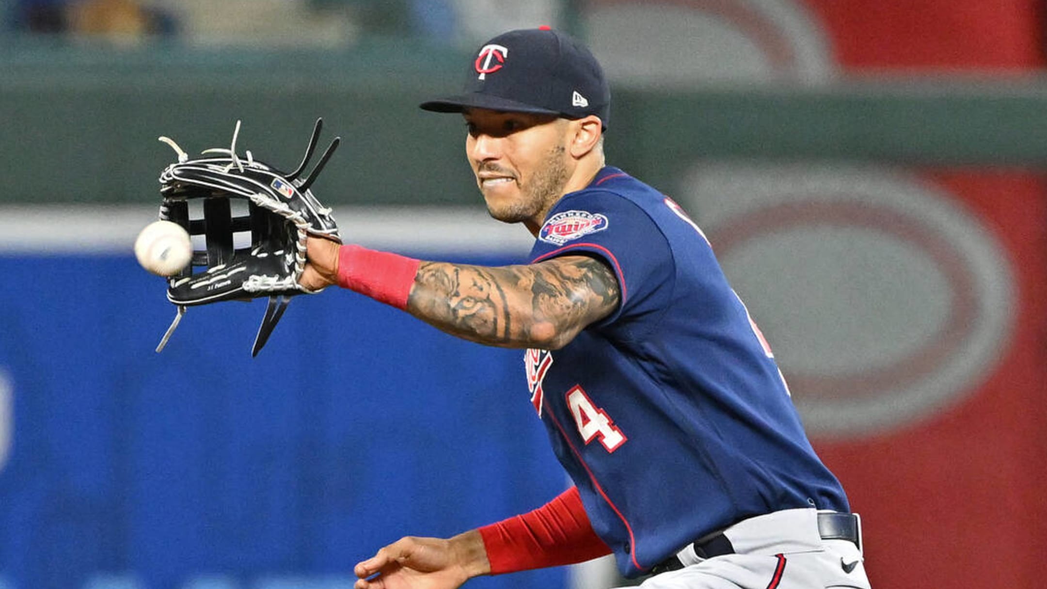 Carlos Correa of the Minnesota Twins looks on against the Seattle