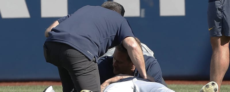 Brewers Pitcher Jakob Junis Alert and Responsive After Being Hit in Neck During Batting Practice