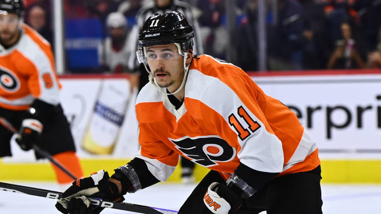 Lot Detail - Travis Konecny - Philadelphia Flyers - Hockey Fights Cancer  Warmup-Worn Autographed Jersey