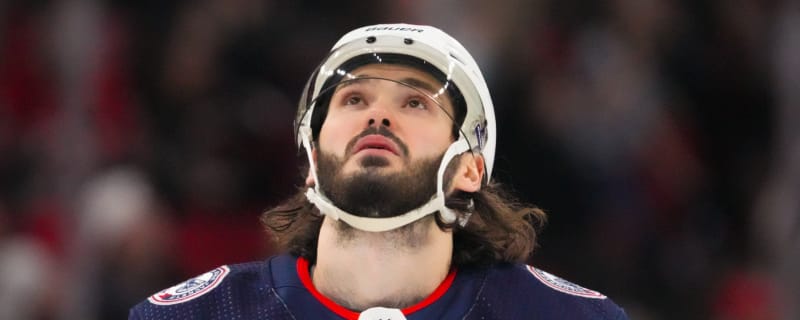 Key Blue Jackets forward out with a broken jaw