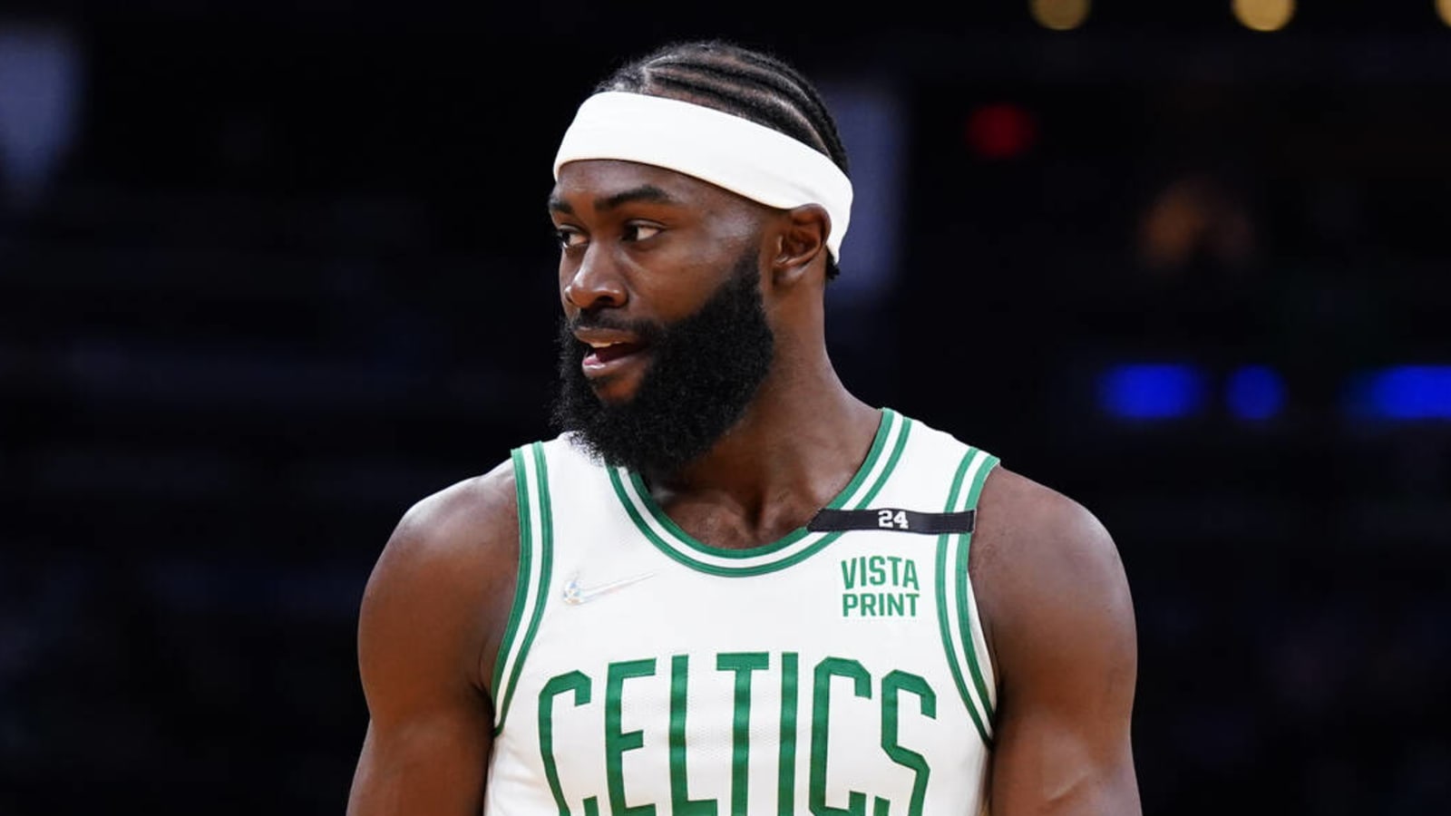 Celtics' Jaylen Brown leaves with ankle sprain vs. Hawks