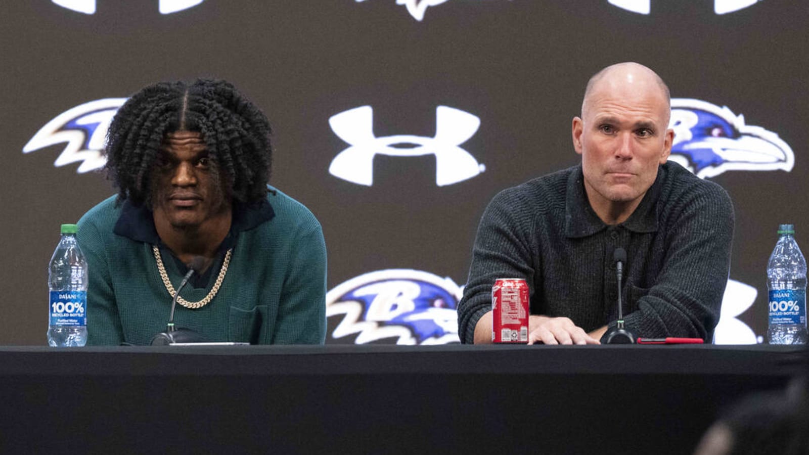 Lamar Jackson, Eric DeCosta address Ravens extension, other teams' interest, moves at WR