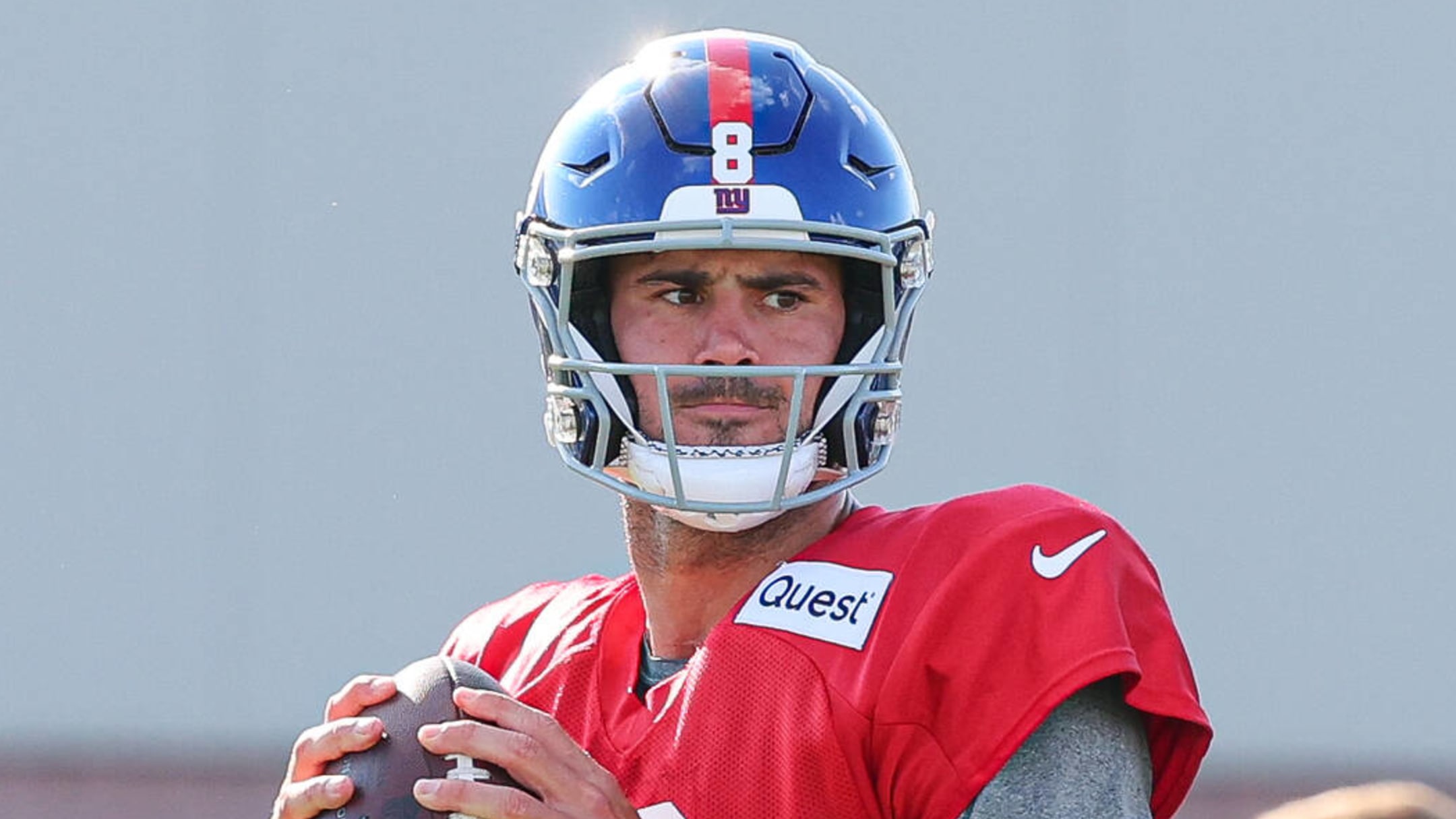 Giants' Daniel Jones reacts to rough joint practice with Lions