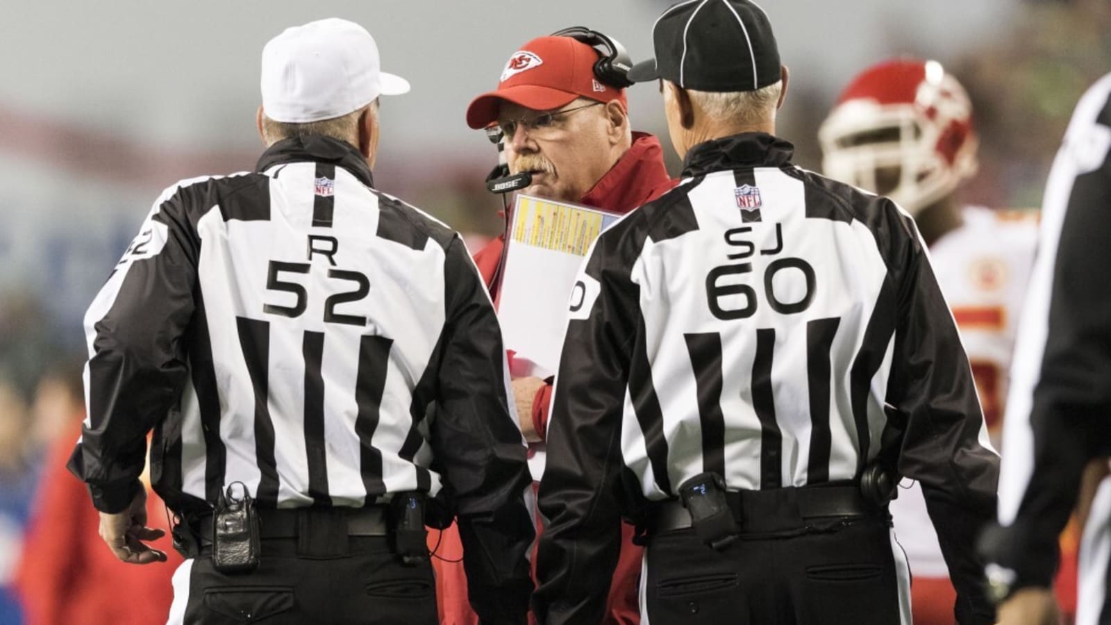 Viral Video Shows Chiefs-Panthers Official Get Hit Hard in the Head