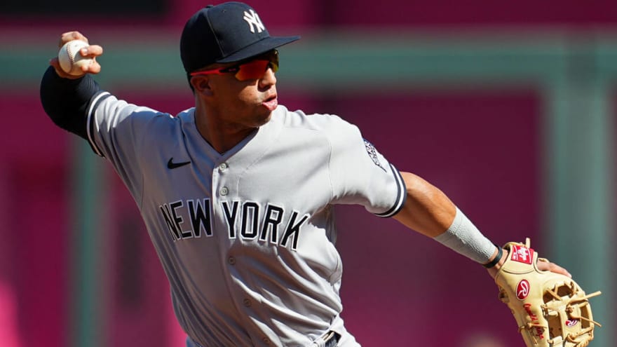 Yankees return flamethrowing bullpen arm, advance Oswald Peraza