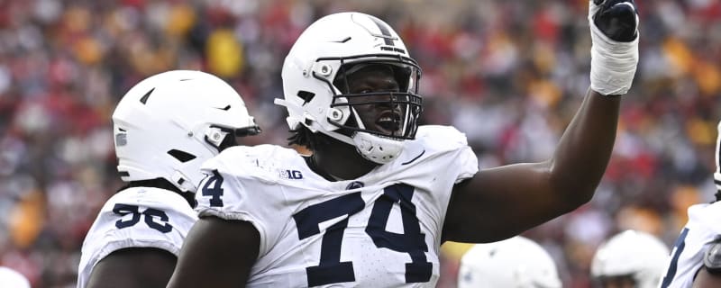 Star Penn State OL declares for 2024 NFL Draft