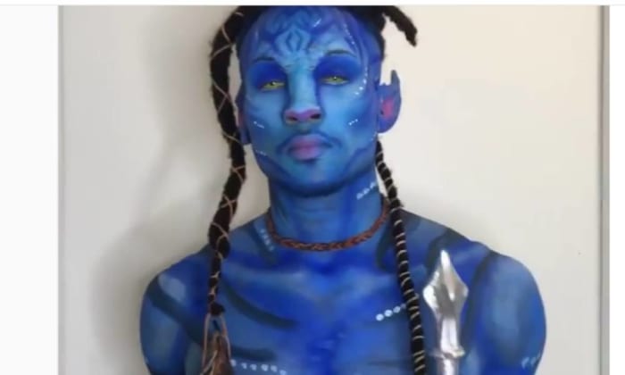 DeAndre Hopkins as one of those blue “Avatar” dudes