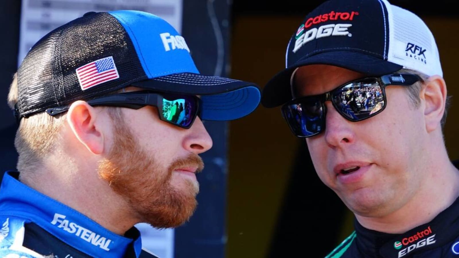 Brad Keselowski gives advice to Chris Buescher after Darlington dust-up with Tyler Reddick