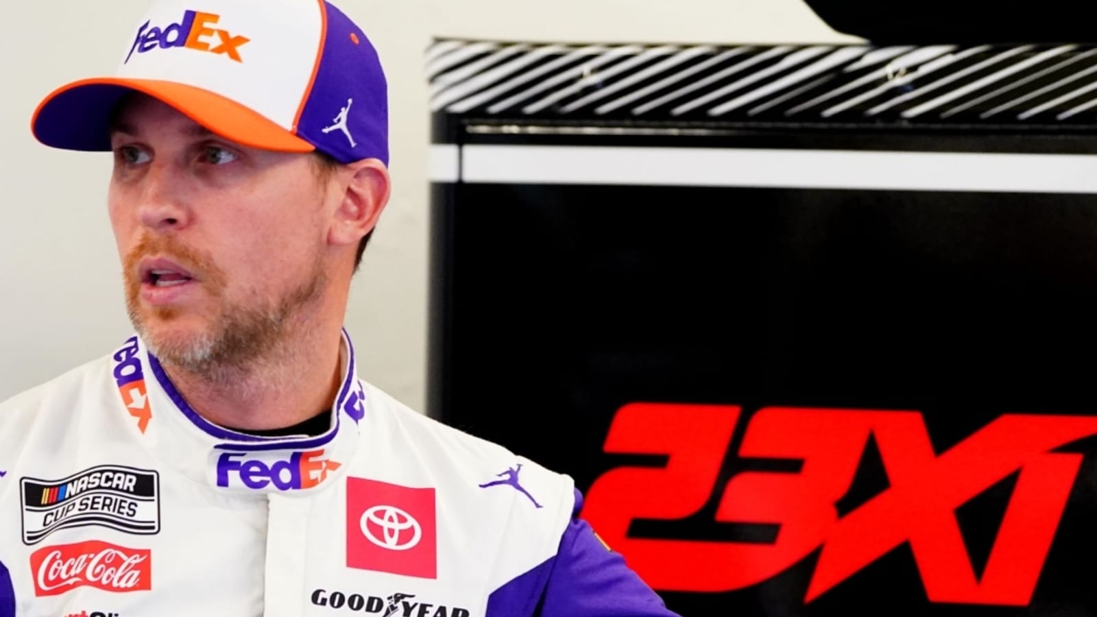 Denny Hamlin reacts to major ruling in 23XI, Front Row-NASCAR lawsuit
