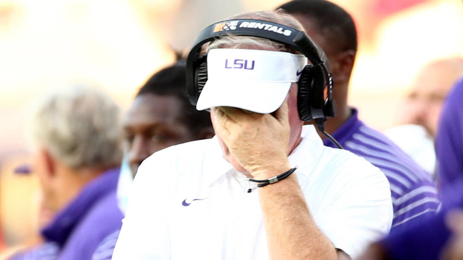 Brian Kelly may be starting to feel the pressure at LSU