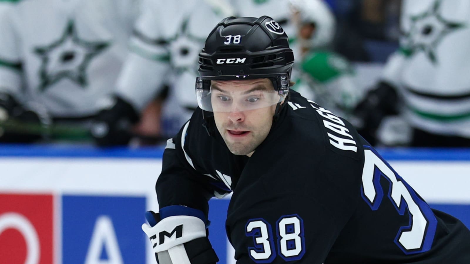 Watch: Hagel makes history in Lightning's electric first period