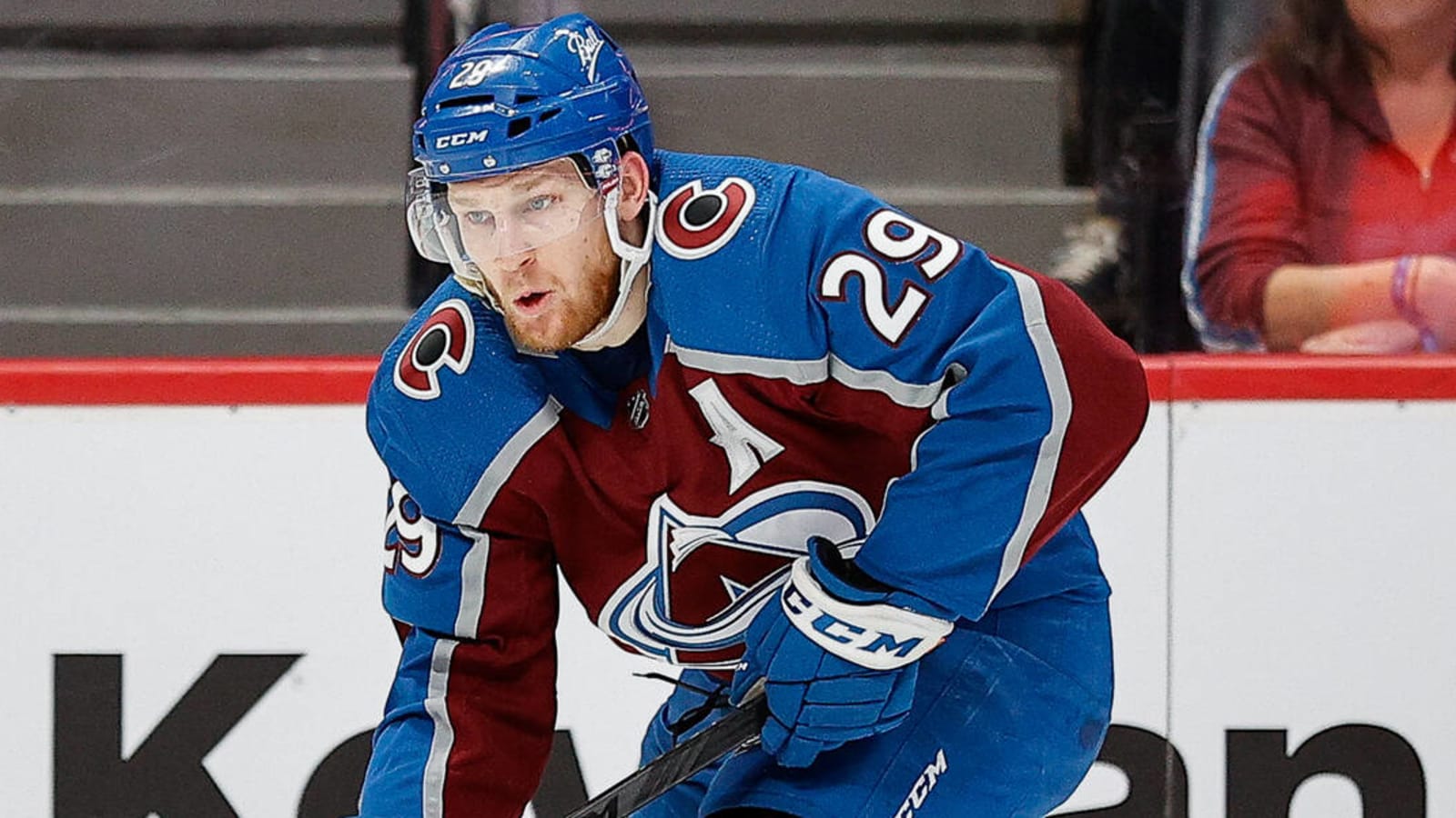 29 Nathan MacKinnon Green 2020 St. Patricks Day Colorado Avalanche