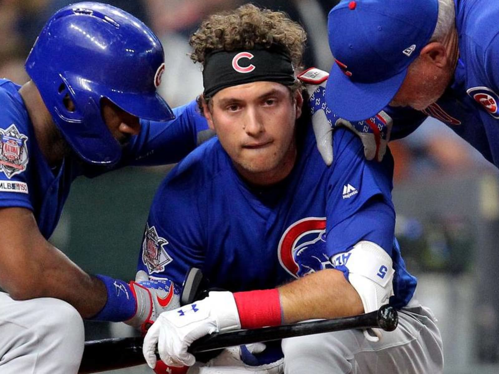 Albert Almora Jr. distraught after hitting young child with foul ball  during Cubs Astros game - The Washington Post