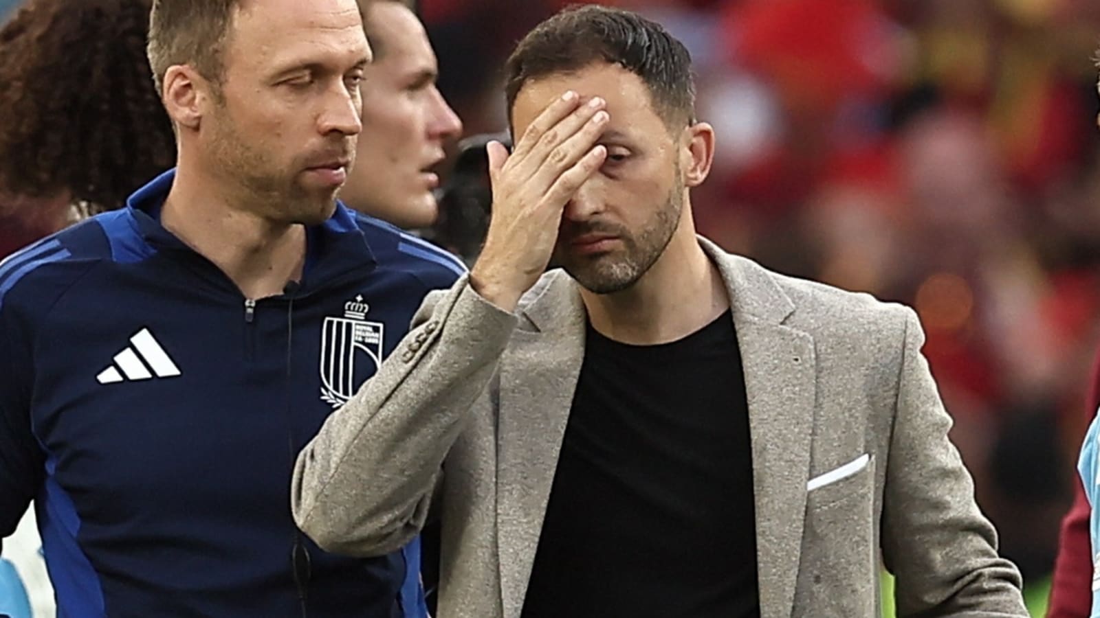 Furious Domenico Tedesco complains about way Belgian team was escorted by police to stadium before goalless game against Ukraine