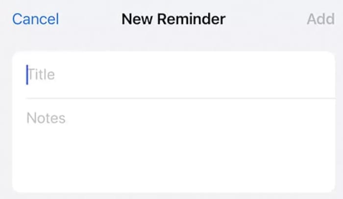 Screen Capture Of How To Set Apple iPhone Reminder