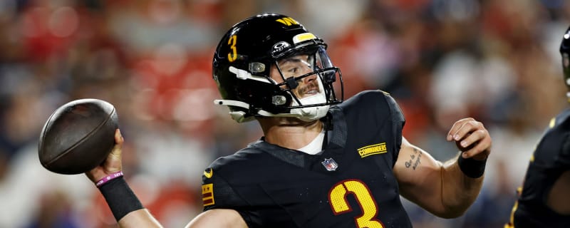 Watch: Commanders’ sideline reacts to QB Trace McSorley bulldozing Patriots defender