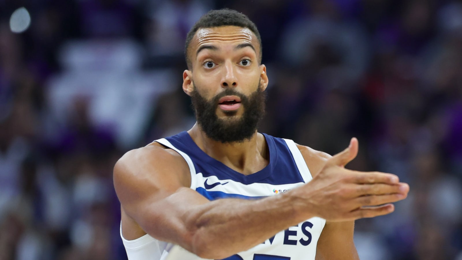 Watch: Rudy Gobert swings at Christian Braun after getting posterized