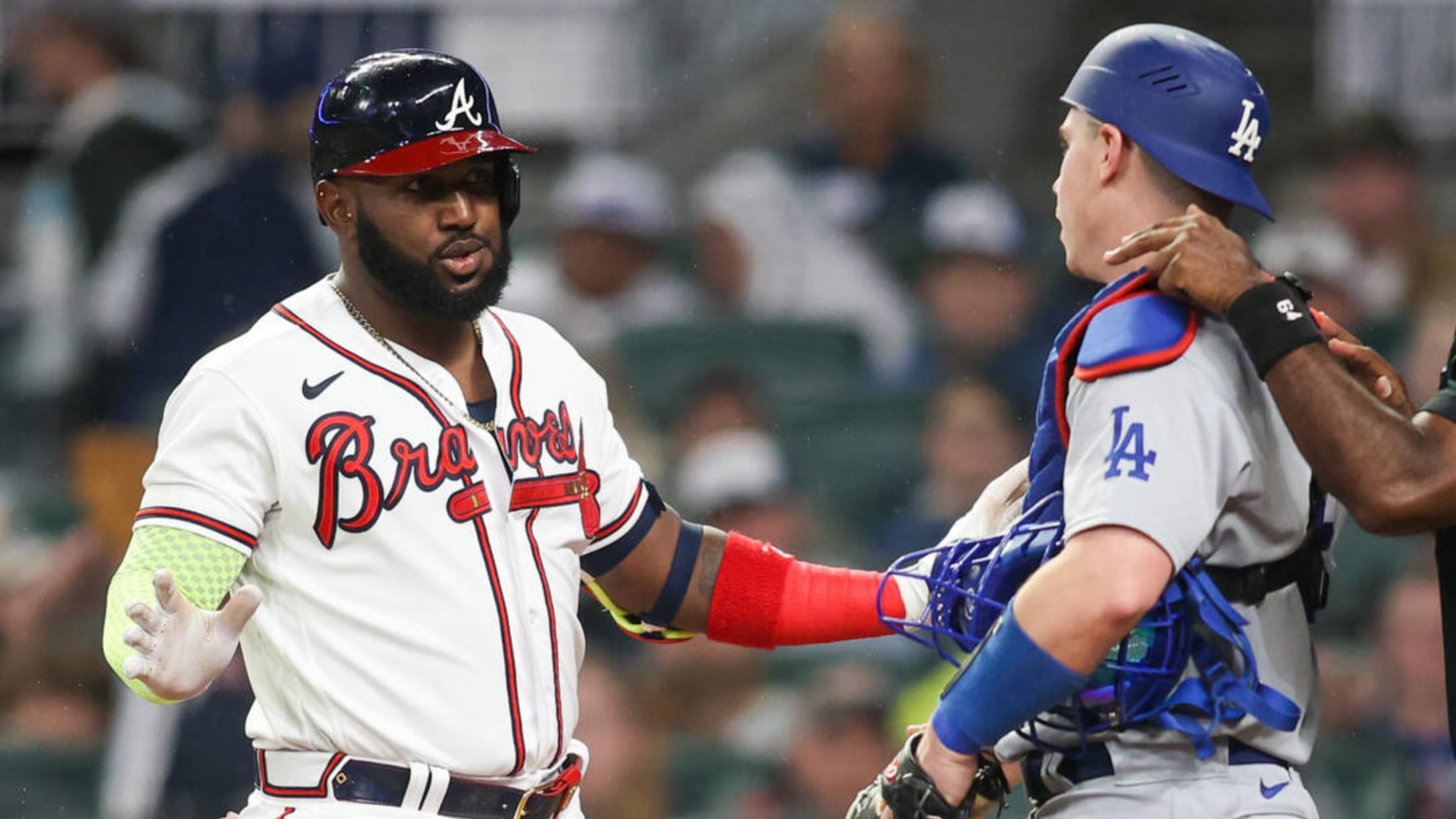 Braves' Marcell Ozuna addresses backswing incident with Dodgers