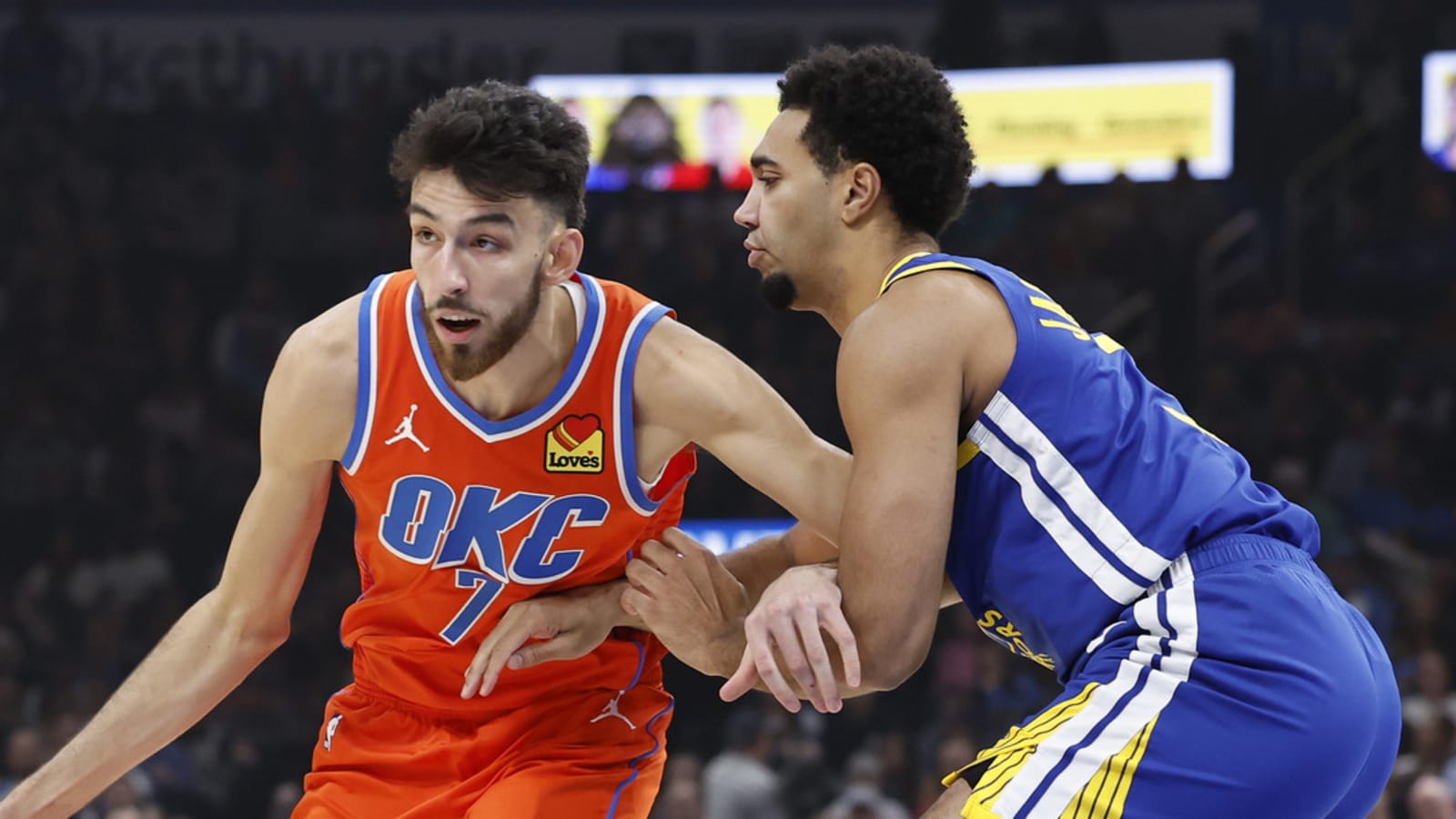 Thunder's Chet Holmgren carried off court with concerning injury