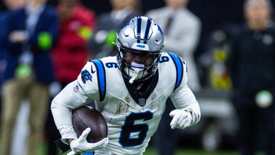 Panthers coach, GM discuss Miles Sanders after addition of RB in draft