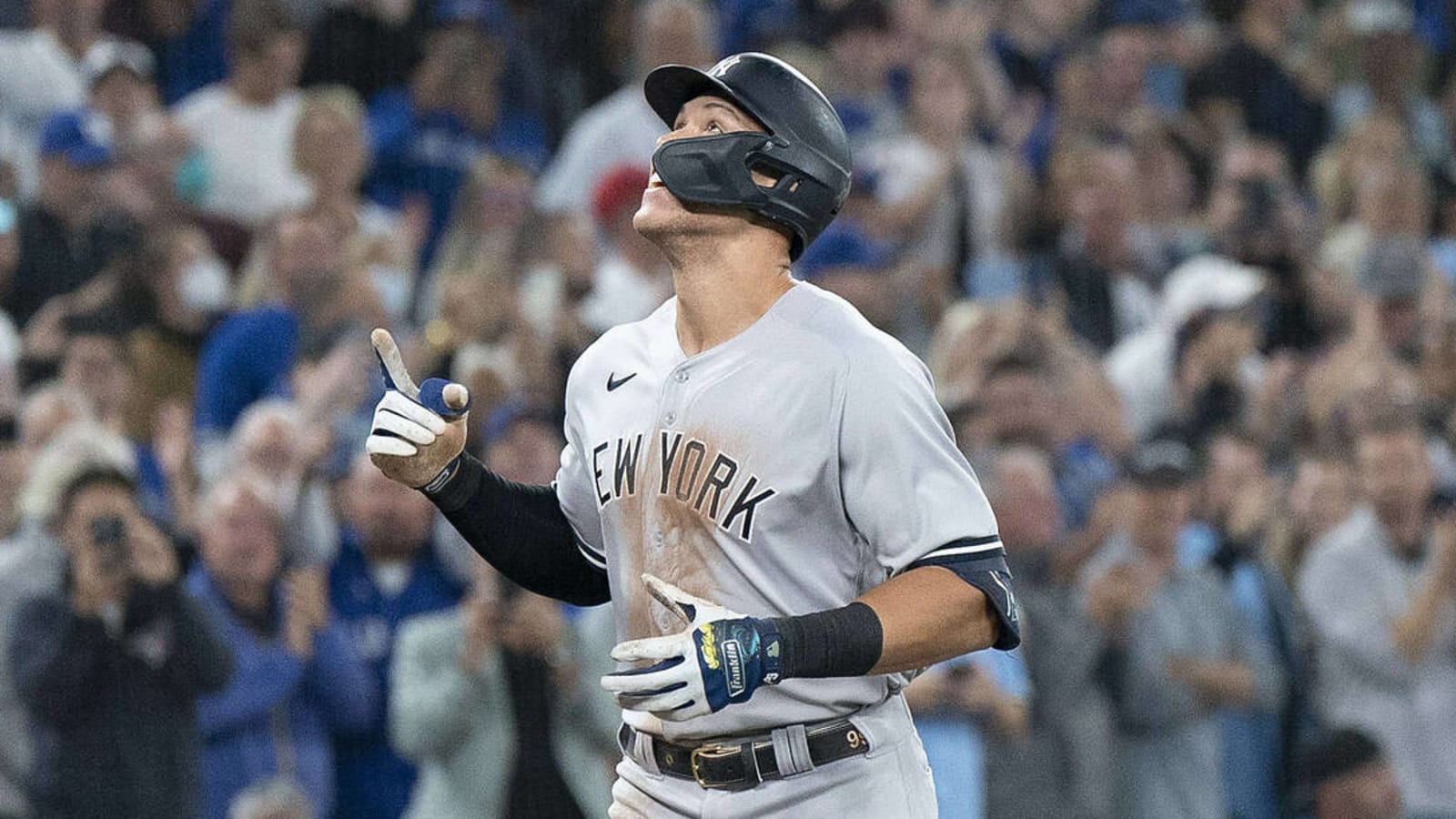 Watch: Fans fumble and lose Judge's historic home run ball